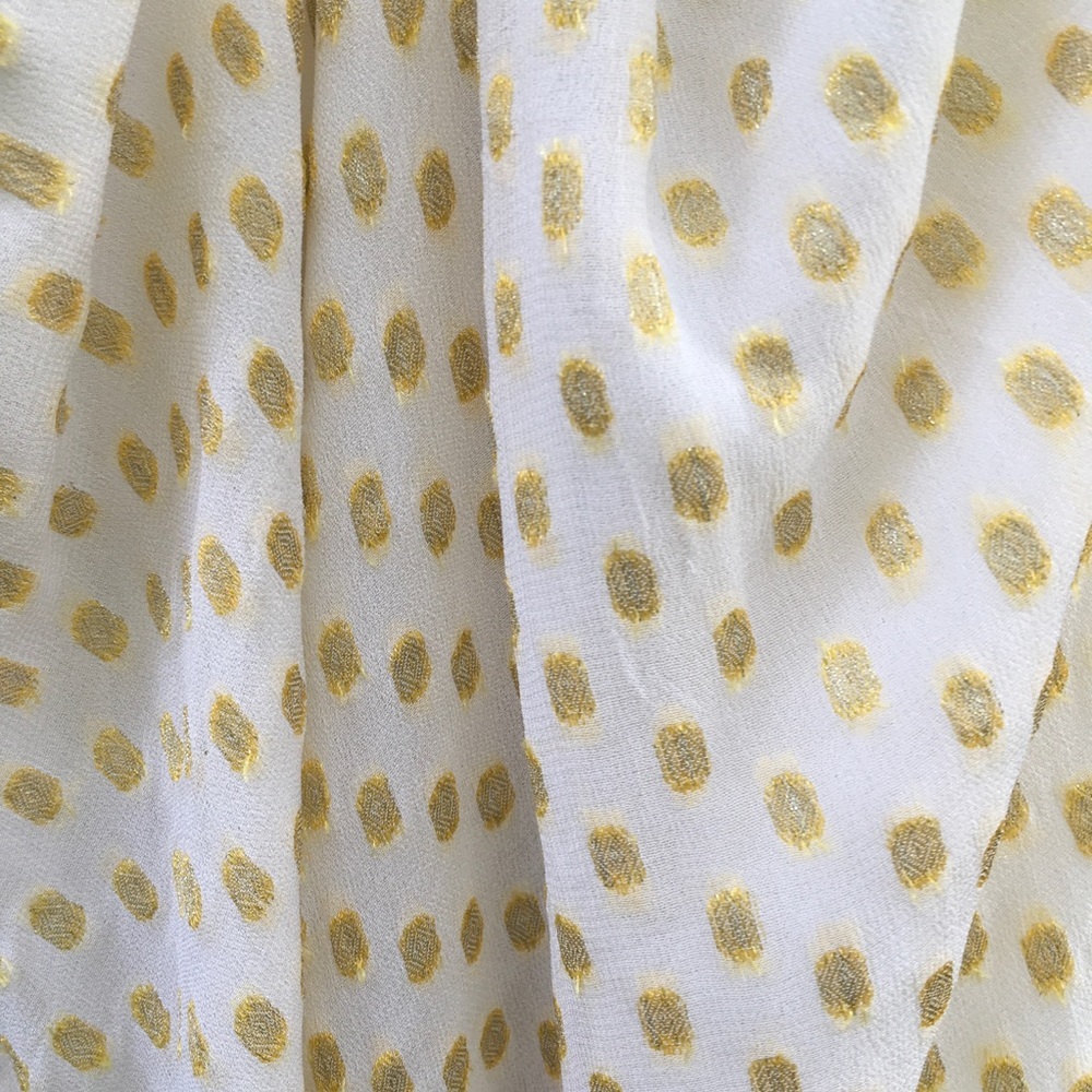 Anthropologie Staring at Stars Lurex Polka Dot T-Back Blouse Medium - Picture 4 of 6
